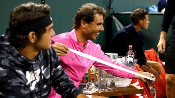 Rafa Nadal prepara su partido contra Taylor Fritz - Eisenhower Cup 2019